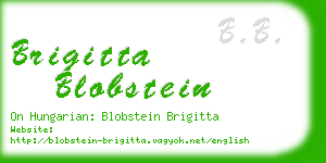 brigitta blobstein business card